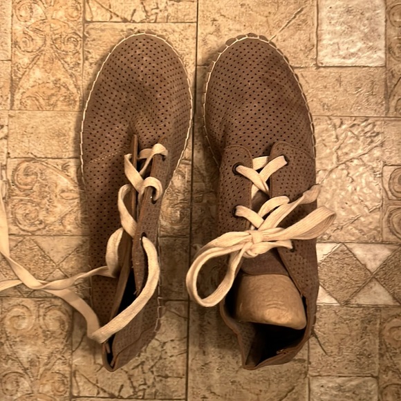 Leather Upper Lace Boots NWOT